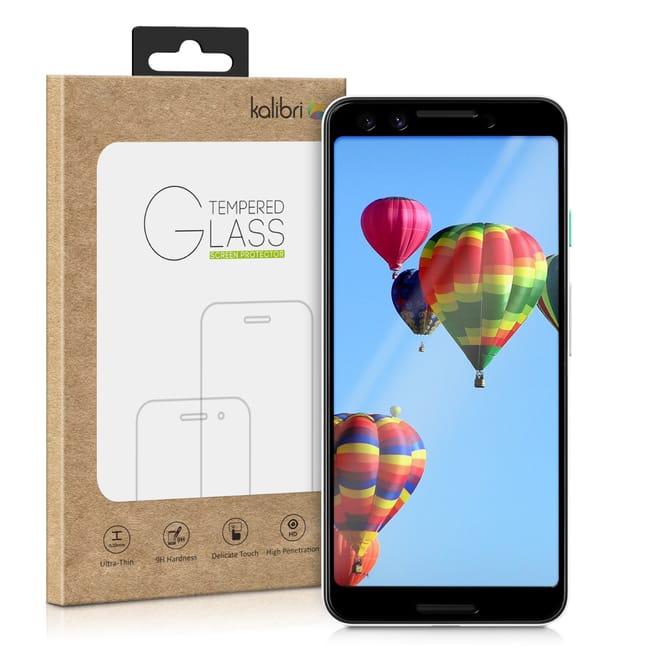 Kalibri Tempered Glass - Fullface Αντιχαρακτικό Γυαλί Οθόνης Google Pixel 3 - Black Frame