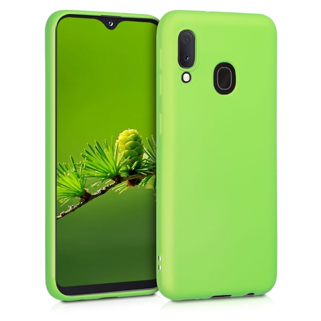 KW Θήκη Σιλικόνης Samsung Galaxy A20e - Metallic Light Green (48739.90)