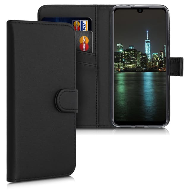 KW Θήκη - Πορτοφόλι Xiaomi Redmi Note 7 / Note 7 Pro - Protective Leather Flip Cover - Black