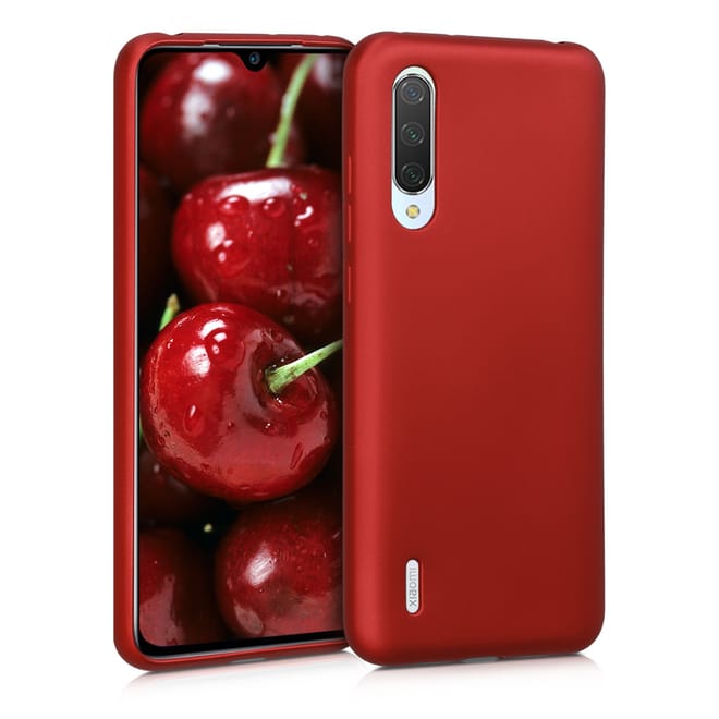 KW Θήκη Σιλικόνης Xiaomi Mi 9 Lite - Metallic Dark Red 