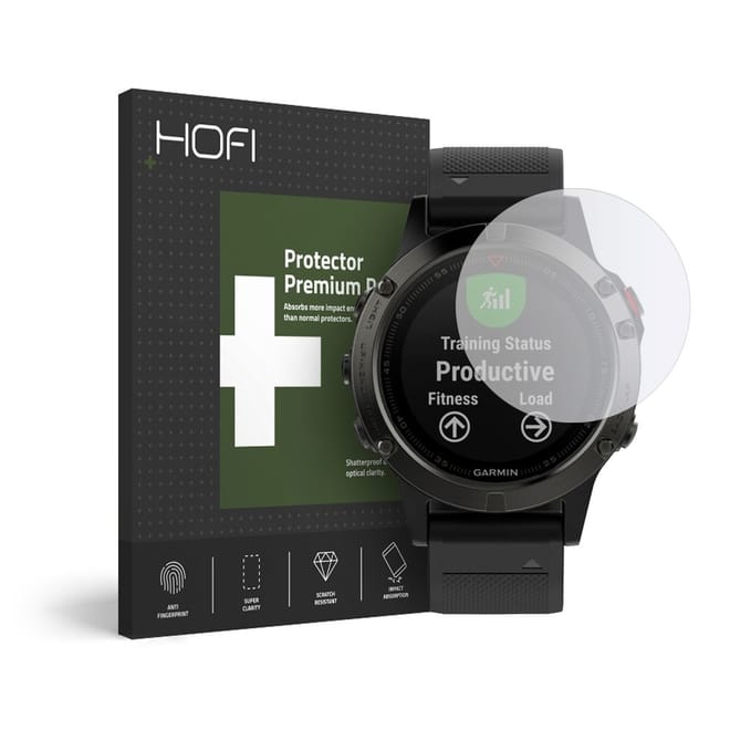 Hofi Premium Tempered Glass Pro+ Plus Garmin Fenix 5/6/6 Pro