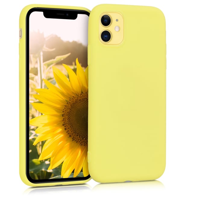 KW Θήκη Σιλικόνης Apple iPhone 11 - Pastel Yellow Matt