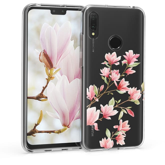 KW Θήκη Σιλικόνη Huawei Y6 (2019) - Light Pink / White / Transparent
