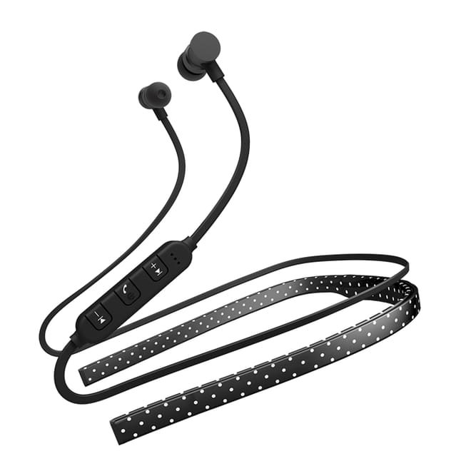 i-Paint Μαγνητικά Bluetooth Ακουστικά - Mαύρο/Πουά 