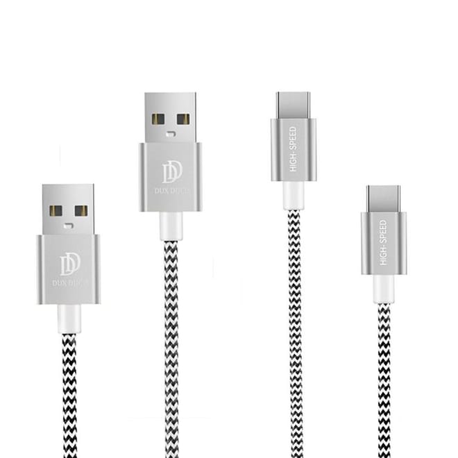 Καλώδια Φόρτισης και Μεταφοράς Δεδομένων USB σε Type-C 100cm + 20cm 