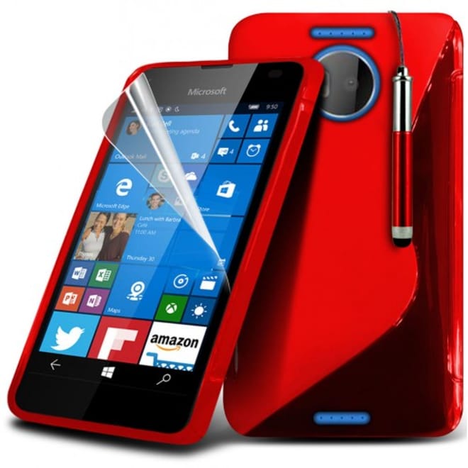 Κόκκινη Θήκη Σιλικόνης Lumia 550