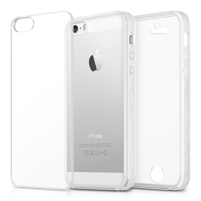 KW Διάφανη Θήκη Σιλικόνης Full Body iPhone SE/5S/5 - Transparent