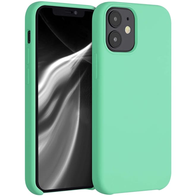 e Θήκη Σιλικόνης Apple iPhone 12 mini - Soft Flexible Rubber Cover - Peppermint Green