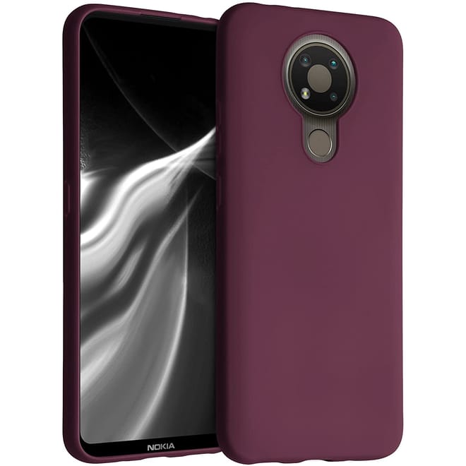 KWmobile Θήκη Σιλικόνης Nokia 3.4 - Bordeaux Violet