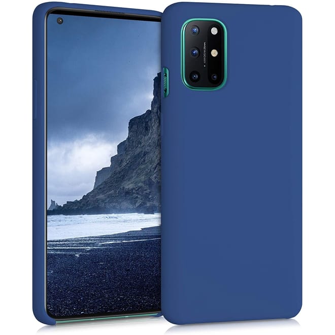 KWmobile Θήκη Σιλικόνης OnePlus 8T - Soft Flexible Rubber Cover - Navy Blue