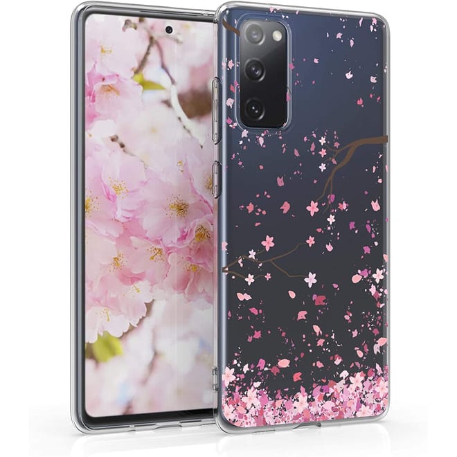 KWmobile Θήκη Σιλικόνης Samsung Galaxy S20 FE - Cherry Blossoms / Light Pink / Dark Brown / Transparent