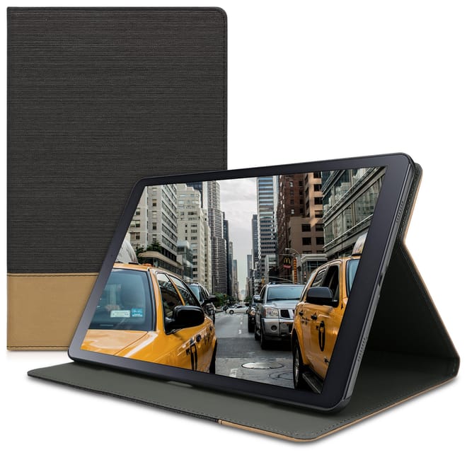 KW Θήκη Πορτοφόλι Samsung Galaxy Tab A 10.5 - Black / Brown