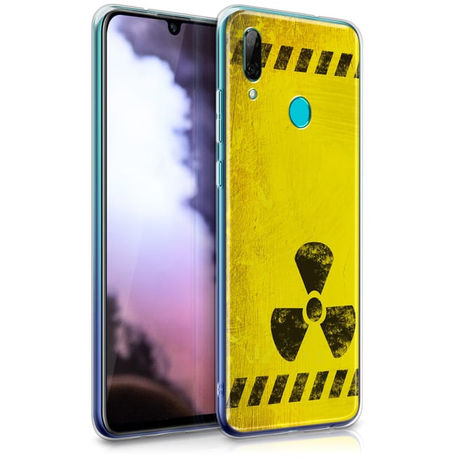 KW Θήκη Σιλικόνης Huawei P Smart 2019 - Black / Yellow