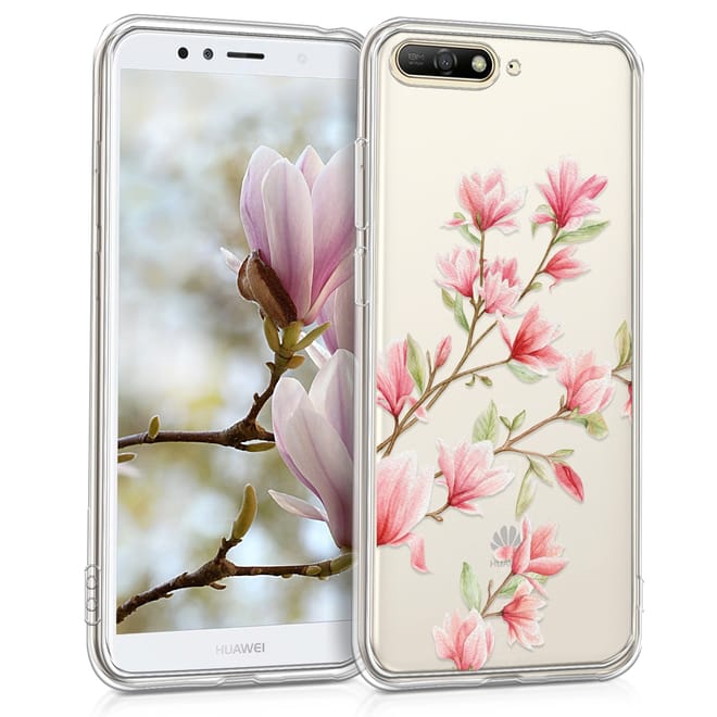 KW Θήκη Σιλικόνης Huawei Y6 2018 - Magnolias Pink White