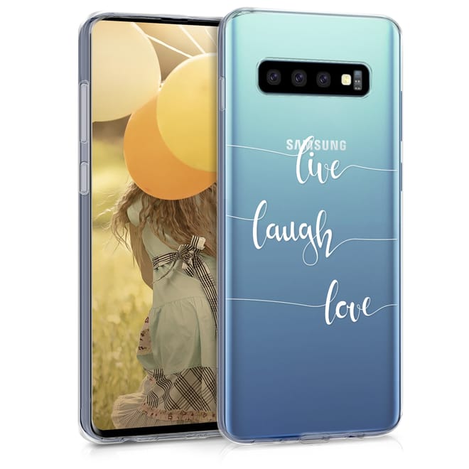 KW Θήκη Σιλικόνης Samsung Galaxy S10 - Live Laugh Love