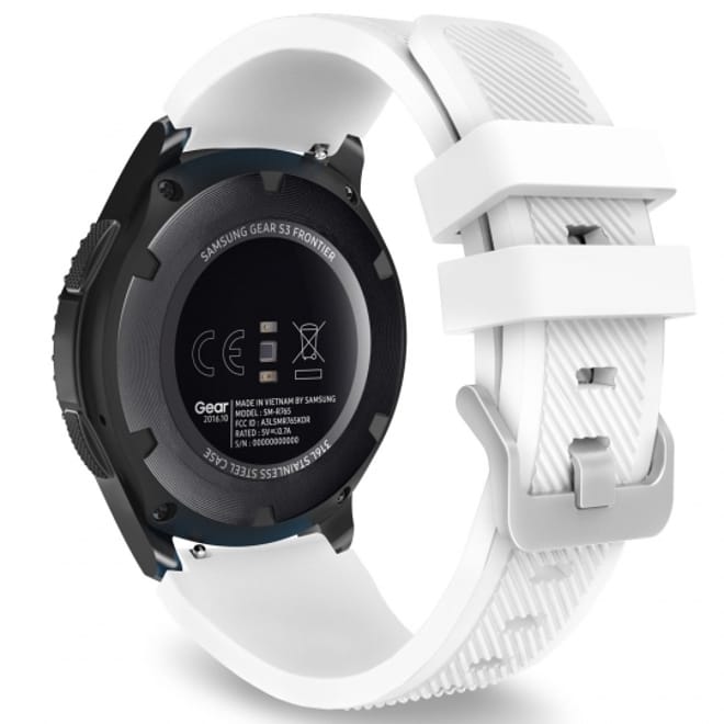 Ανταλλακτικό Λουράκι Σιλικόνης Samsung Galaxy Watch 46mm - White