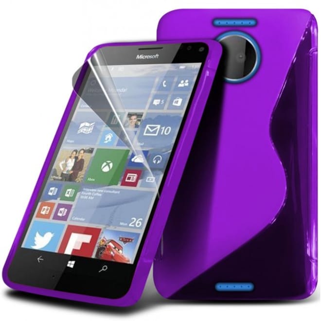 Μωβ Θήκη Σιλικόνης Lumia 950