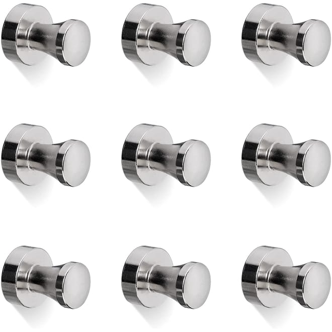 Navaris Magnetic Grill Hooks - Σετ με 9 Μαγνητικά Άγκιστρα για Μπάρμπεκιου / Κουζίνα - Silver