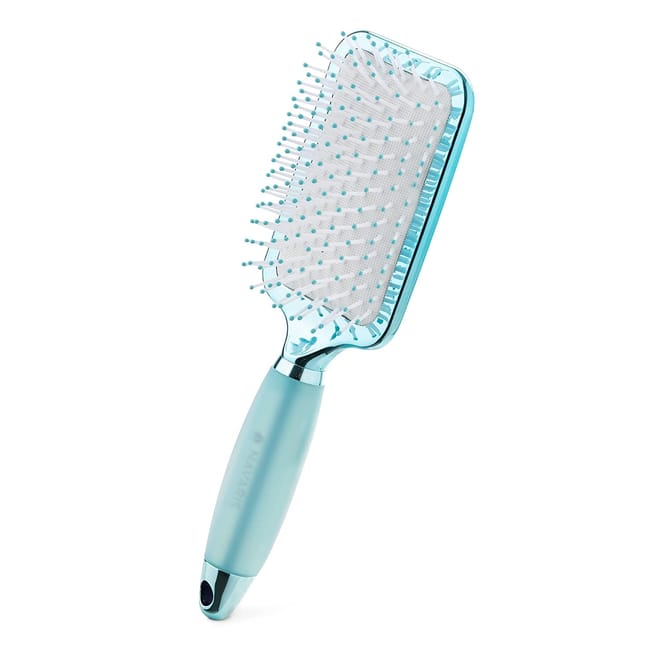 Navaris Paddle Brush with Gel Handle - Βούρτσα Μαλλιών με Απαλή Λαβή από Gel - Blue / White