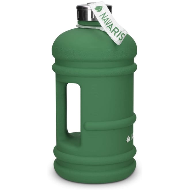 Navaris Water Bottle Jug - Μπουκάλι Νερού από Πλαστικό Tritan - BPA Free - 2.2 L - Green