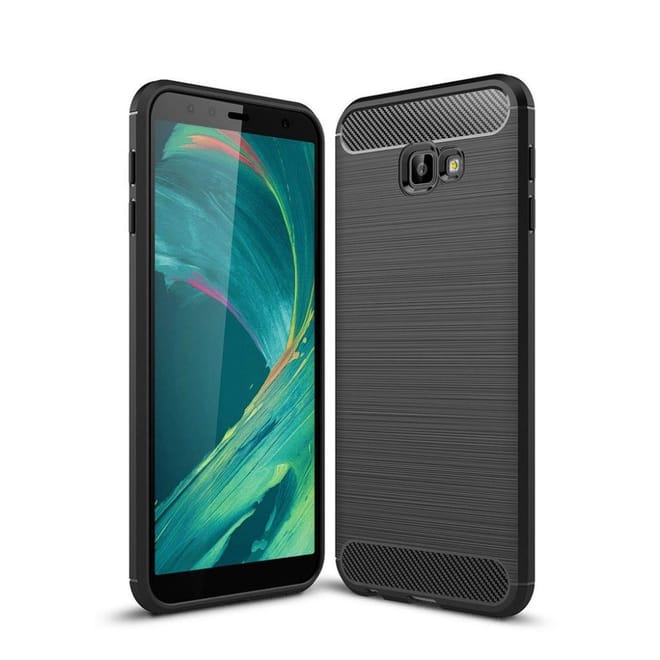 Θήκη TPU Carbon Samsung Galaxy J4 Plus 2018 - Black