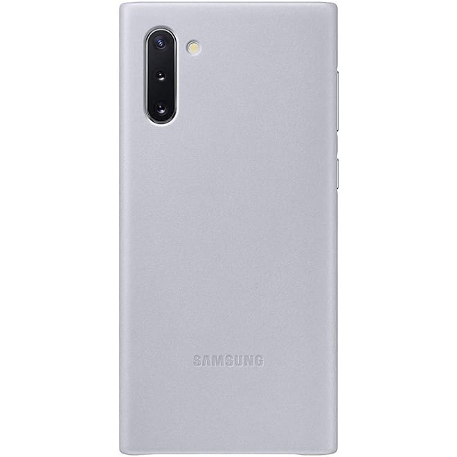 Official Samsung Leather Cover - Δερμάτινη Θήκη Samsung Galaxy Note 10 - Grey