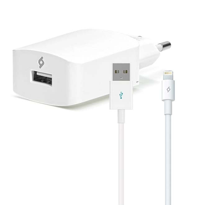 TTEC Travel Charger - SpeedCharger™ 2.1A + Data Cable Lightning