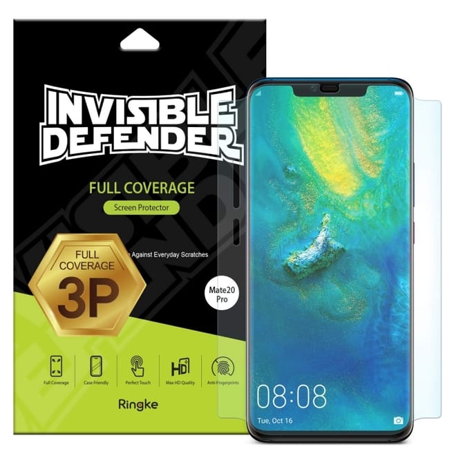 Ringke Invisible Defender Curved Screen Protector Full Cover Huawei Mate 20 Pro - 3τμχ