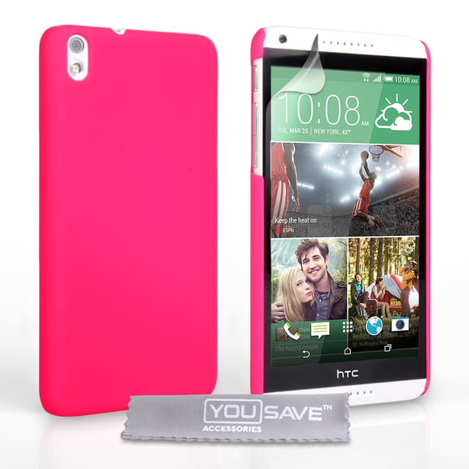Ροζ Θήκη Καουτσούκ HTC Desire 816 Σκληρή