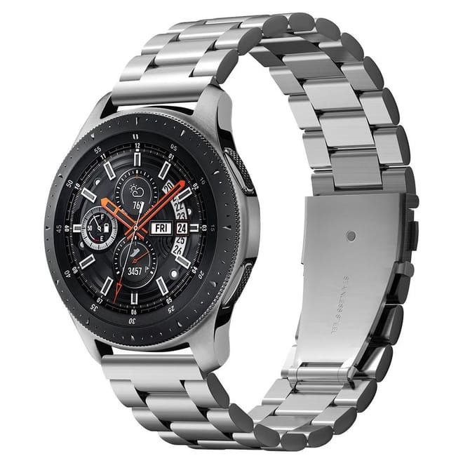Spigen Modern Fit Μεταλλικό Λουράκι Galaxy Watch 46mm - Silver