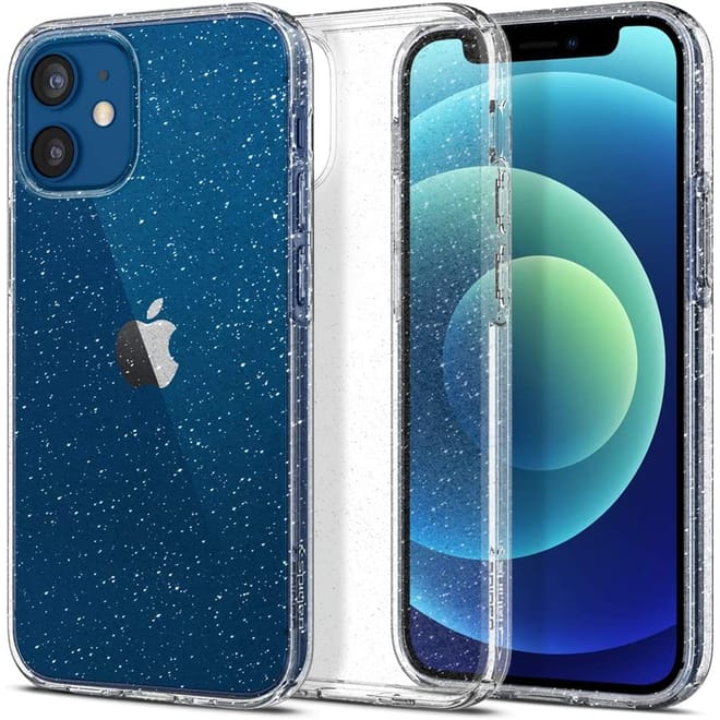 Spigen Θήκη Σιλικόνης Liquid Crystal Glitter Apple iPhone 12 mini - Crystal Quartz 