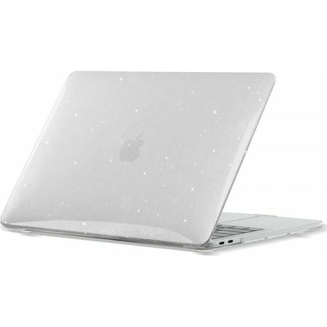 Tech-Protect SmartShell Ανθεκτική Θήκη - Macbook Air 13" 2020 / 2018 - Glitter Clear 