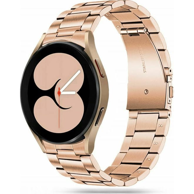 Tech-Protect Μεταλλικό Λουράκι Stainless Samsung Galaxy Watch 6 / 5 / 5 Pro / Watch 4 / Classic 4 (46/45/44/42/40mm) - Blush Gold