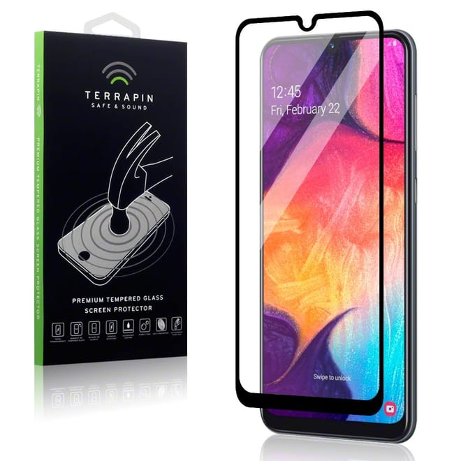 Terrapin Tempered Glass - Fullface Αντιχαρακτικό Γυάλινο Screen Protector Samsung Galaxy A50