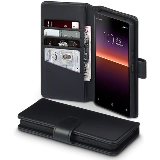Terrapin Δερμάτινη Θήκη - Πορτοφόλι Sony Xperia 10 II - Black