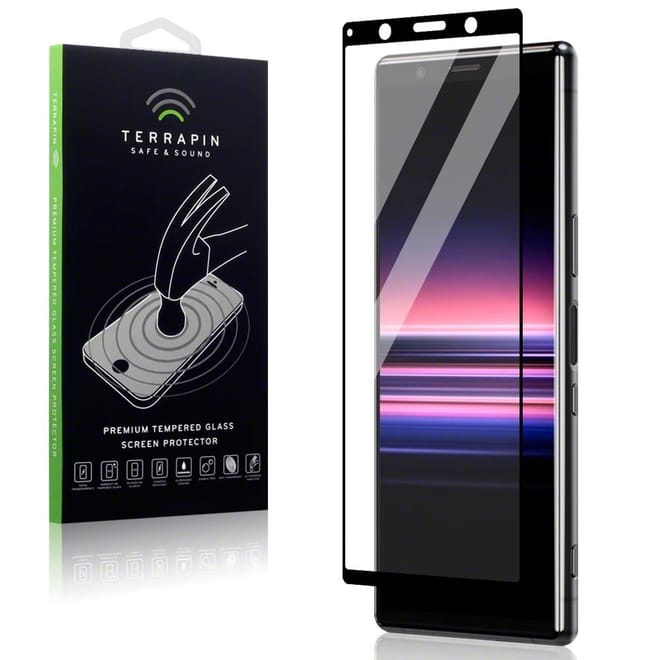 Terrapin Tempered Glass - Fullface Αντιχαρακτικό Γυάλινο Screen Protector Sony Xperia 5 - Black