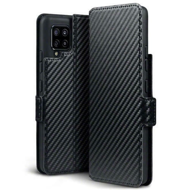 Terrapin Low Profile Θήκη - Πορτοφόλι Carbon Fibre Samsung Galaxy A42 - Black