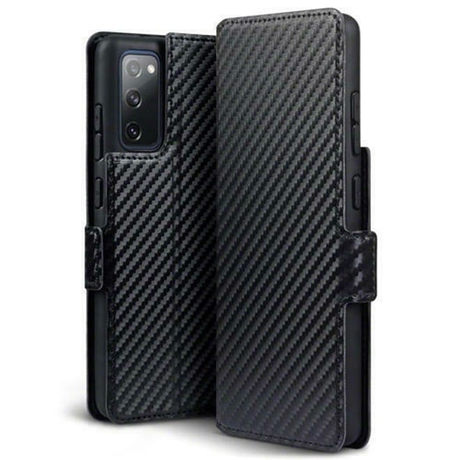 Terrapin Low Profile Θήκη - Πορτοφόλι Carbon Fibre Samsung Galaxy S20 FE - Black