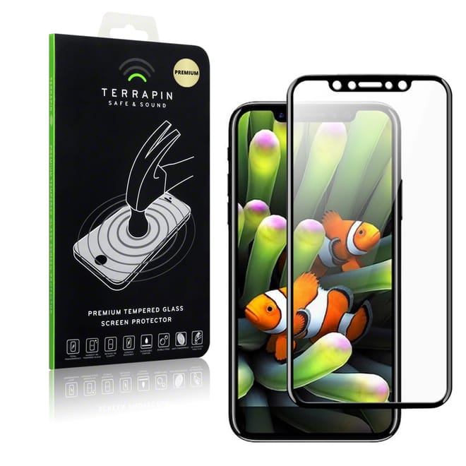Terrapin Edge to Edge Tempered Glass - Αντιχαρακτικό Γυάλινο Screen Protector iPhone XS Max - Black