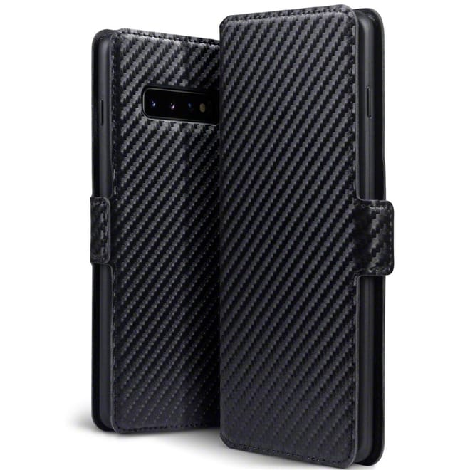 Terrapin Θήκη - Πορτοφόλι Samsung Galaxy S10e - Carbon Fibre Black