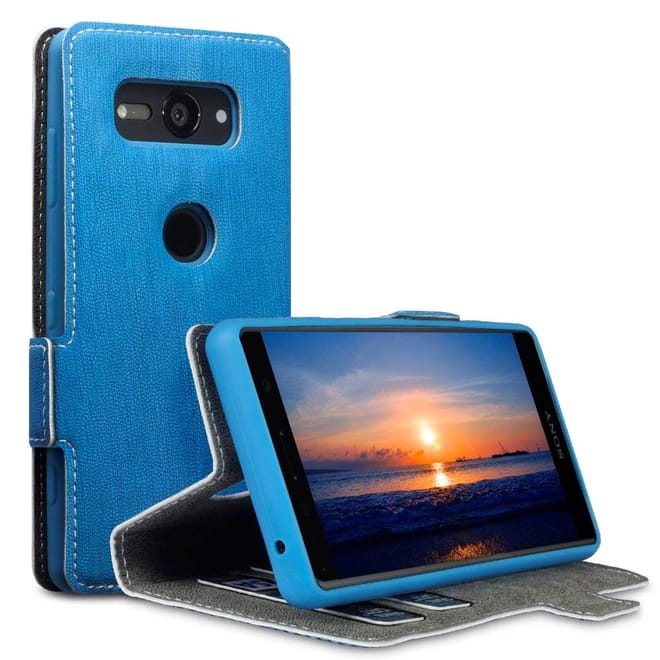 Terrapin Low Profile Θήκη - Πορτοφόλι Sony Xperia XZ2 Compact - Light Blue