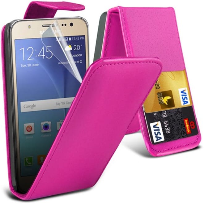 Flip Θήκη Samsung Galaxy J7 Ροζ
