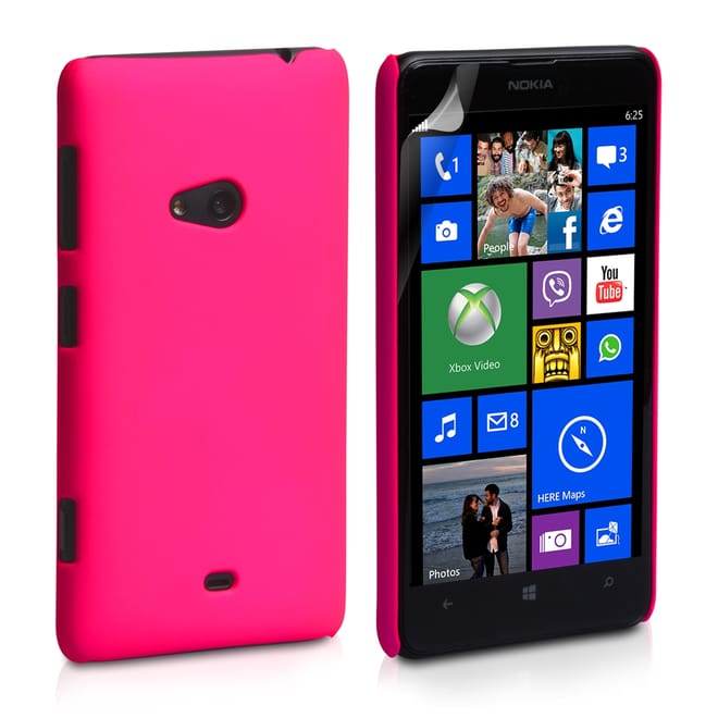 Ροζ Θήκη Καουτσούκ Nokia Lumia 625