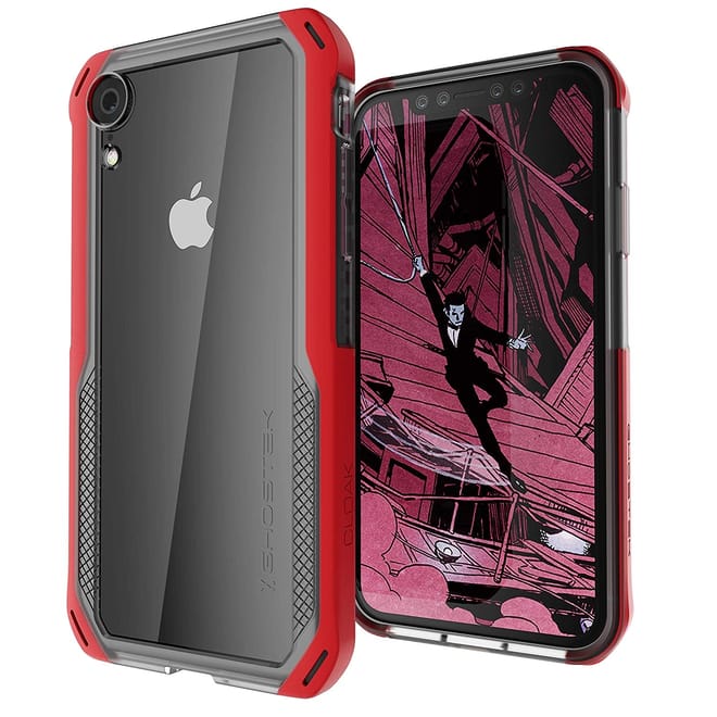 Ghostek Cloak 4 Series Θήκη iPhone XR - Clear / Red (GHOCAS1047)
