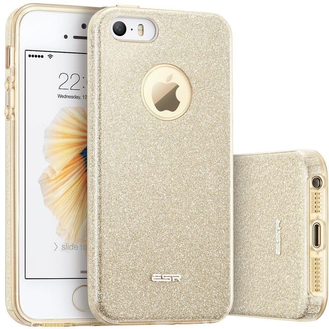 Glitter Shine Θήκη iPhone 5/5S/SE - Champagne Gold