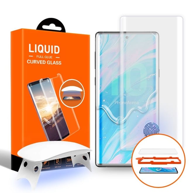 T-MAX Liquid Full Glue 3D Tempered Glass - Σύστημα προστασίας οθόνης Samsung Galaxy Note 10
