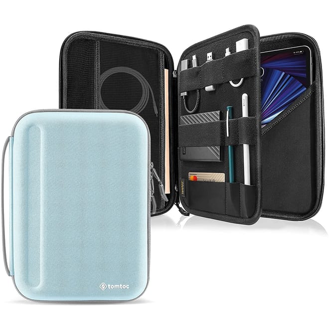 Tomtoc Smartcase Sleeve PadFolio Ανθεκτική Σκληρή Θήκη / Χαρτοφύλακας για iPad 9.7"-11" - Blue Mint