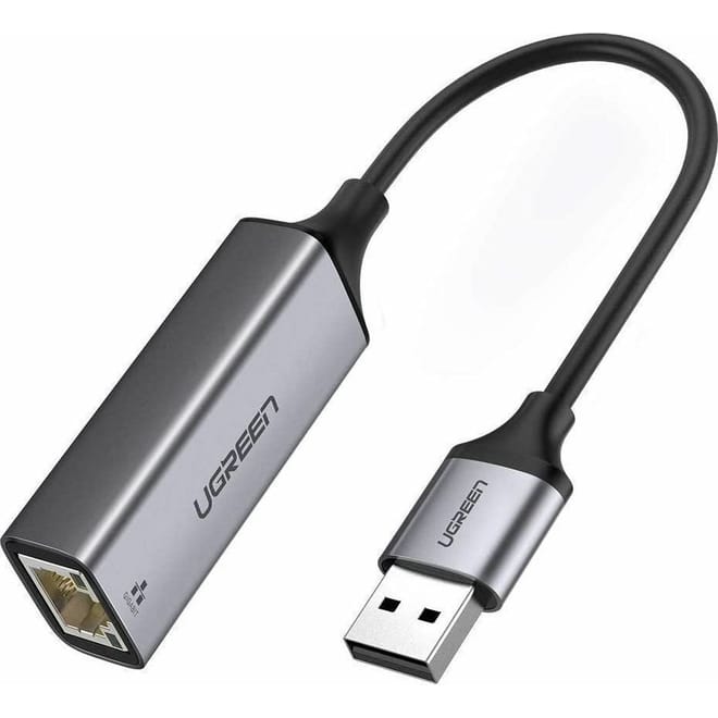 Ugreen Αντάπτορας USB 3.0 σε Καλώδιο Ethernet Gigabit RJ45 έως 1000Mbps - Space Gray