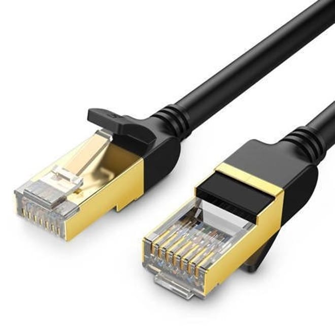 Ugreen NW107 Καλώδιο Ethernet RJ45 σε RJ45 - 10Gbps - Cat.7 - STP - 8m - Black