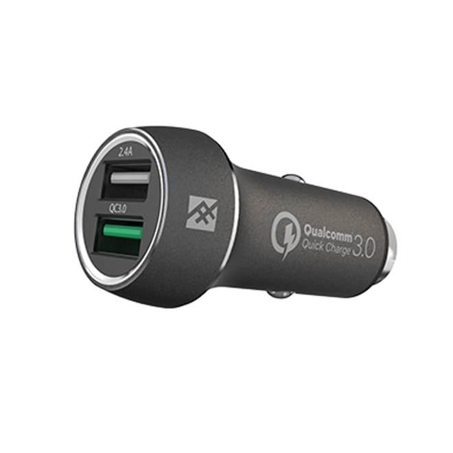 iFROGZ UniqueSync Διπλός USB Qualcomm Quick Charge 3.0 Φορτιστής Αυτοκινήτου - Black